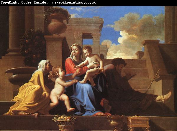 Nicolas Poussin Holy Family on the Steps